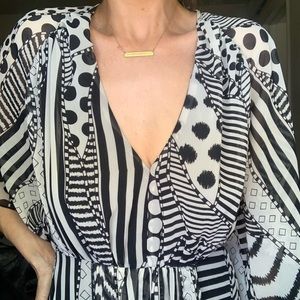 ASOS mixed media chiffon maxi